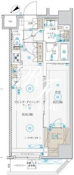 ベルグレード浅草DUE 704 間取り図