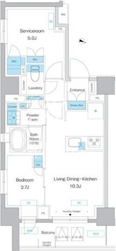 プレディアコート板橋 301 間取り図