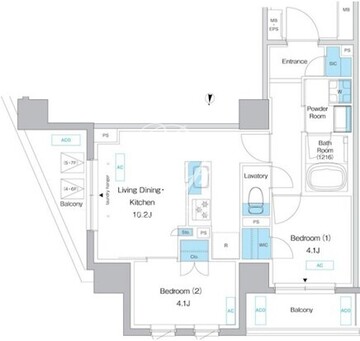 プレディアコート板橋 603 間取り図