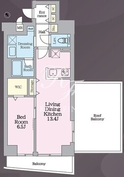 ラグゼナ平井サウス 404 間取り図