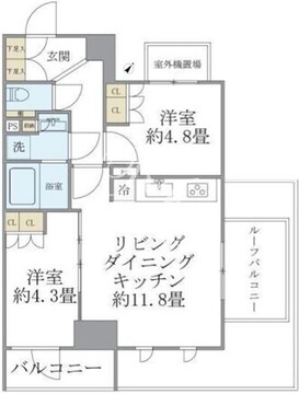 ジオエント駒込 505 間取り図