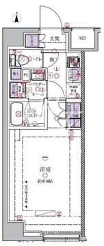ガリシア中野富士見町 301 間取り図