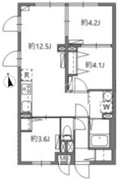 ソラシアレジデンス学芸大学2 201 間取り図