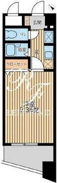 アブレスト西日暮里 405 間取り図