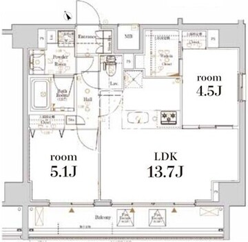 ログ駒込 903 間取り図