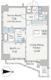 Totsu Residence Kaminarimon 1503 間取り図