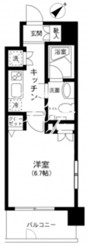 プライムアーバン田町 301 間取り図
