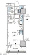 パークアクシス赤塚 803 間取り図