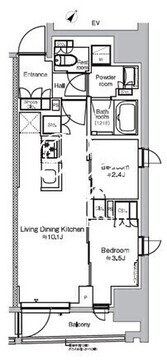 プラウドフラット日本橋馬喰町 303 間取り図
