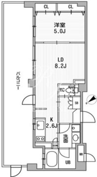クリオ渋谷ラ・モード 607 間取り図