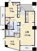 パークテラス恵比寿 1204 間取り図
