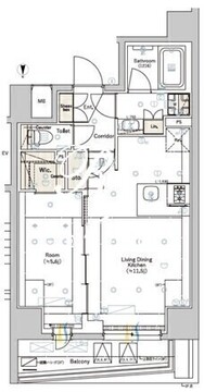 シーフォルム住吉3 701 間取り図
