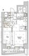 シーフォルム住吉3 801 間取り図