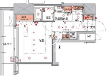 ハーモニーレジデンス菊川ステーションフロント 405 間取り図