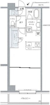 プライムアーバン豊洲 516 間取り図