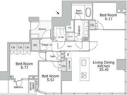ザ・レジデンス六本木 1201 間取り図