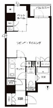 レックスガーデン神楽坂北町 101 間取り図