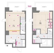 ドゥーエ月島 1205 間取り図