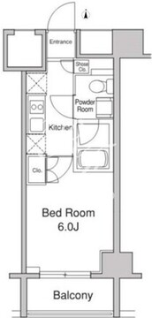 プラウドフラット蒲田2 604 間取り図