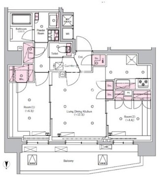 シーフォルム板橋3 901 間取り図