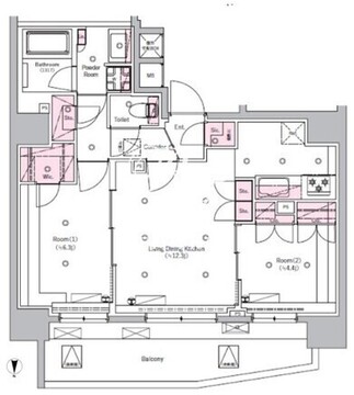 シーフォルム板橋3 1001 間取り図