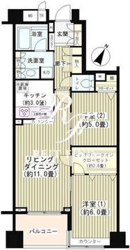 KDXレジデンス日本橋水天宮 702 間取り図