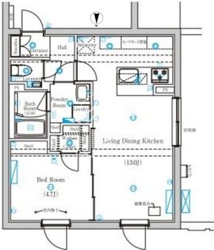 マインド糀谷 401 間取り図