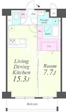 クレシェンテ月島 303 間取り図