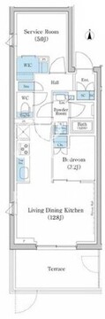 スタイリオ池上サウス 101 間取り図