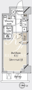 グランカーサ住吉 402 間取り図