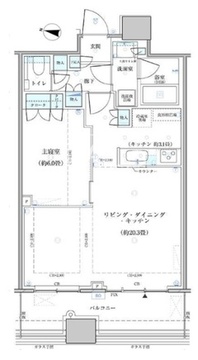 パークタワー勝どき S-1810 間取り図