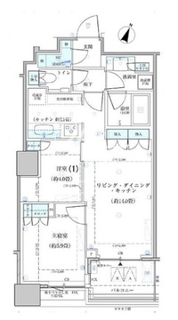 パークタワー勝どき S-630 間取り図