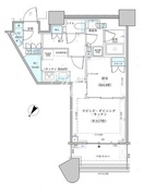パークタワー勝どき S-910 間取り図