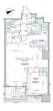 パークタワー勝どき S-1219 間取り図