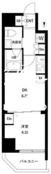 アーバンパーク日暮里2 603 間取り図