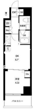 アーバンパーク日暮里2 402 間取り図