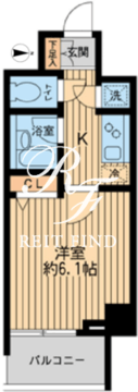 HF早稲田レジデンス 2-702 間取り図