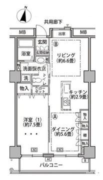 東雲キャナルコートCODAN 18-527 間取り図