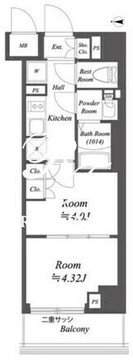 ブランシエスタ荻窪 604 間取り図