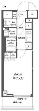 ブランシエスタ荻窪 703 間取り図