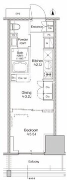 プラウドフラット四谷三丁目 403 間取り図