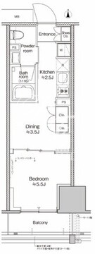 プラウドフラット四谷三丁目 405 間取り図