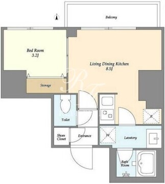 クラリティア西日暮里 701 間取り図