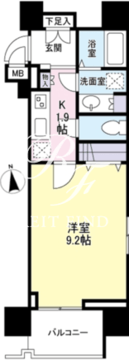 ガーラプレイス新宿御苑 408 間取り図