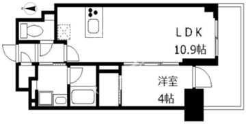 プレール・ドゥーク亀戸6 203 間取り図