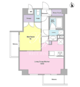 シティカレント代官山 210 間取り図