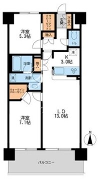 レジディア南千住 512 間取り図