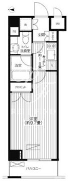 グランハイツ東新宿 516 間取り図