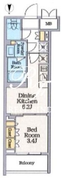 クレストコート池上六丁目 203 間取り図