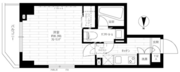 ステージグランデ亀戸アジールコート 303 間取り図